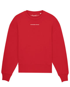 THE X PERSONAL X PROJECT Crew RED RELAXED FIT UNISEX